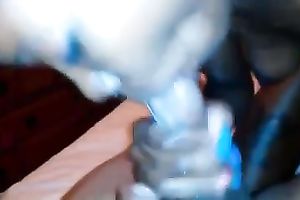 Dirty dark hottie engulfing my cock deepthroat in POV