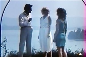 Insatiable and lustful golden-haired beauties in the pool attracted to every other