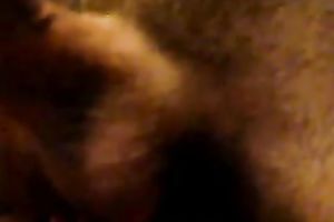 Slutty all natural raven haired honey sucked my schlong for yummy cream