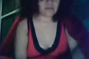 Mature Mexican livecam doxy rubs her moist curly love tunnel for me
