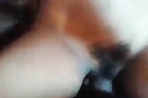 Quite cute non-professional Desi brunette hair wife was blowing her partner's ramrod