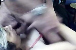 Sexy aged woman engulfing my knob deepthroat craving for goo in her face hole
