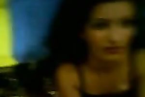 Sassy brunette hair housewife with gorgeous face got giant facial jizz flow
