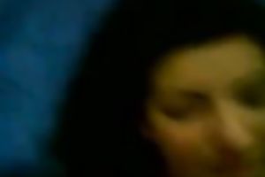 Sassy brunette hair housewife with gorgeous face got giant facial jizz flow