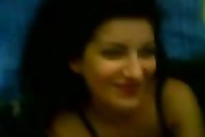 Sassy brunette hair housewife with gorgeous face got giant facial jizz flow