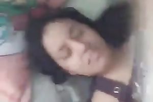 Cute dark brown legal age teenager girlfriend sensually licks the tip