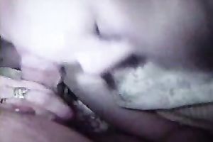 Aroused golden-haired Russian wife carefully sucks my palpitating rod