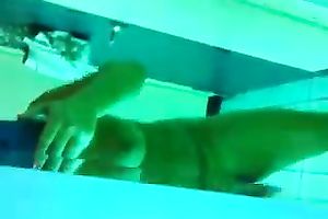 Kinky large breasted hottie taped her own masturbation solo show with a toy