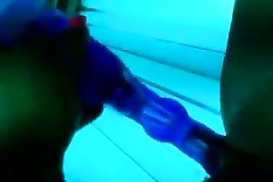 Kinky large breasted hottie taped her own masturbation solo show with a toy