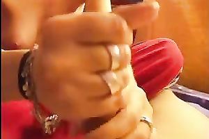 Elegant dirty slut wife tickles my pee gap whilst giving fantastic cook jerking