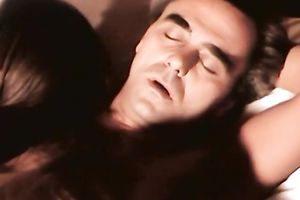 Redhead naughty cutie sucks schlong of a stud whilst his girlfriend sleeps