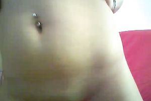 Busty white playgirl in pink underware flashes her titties