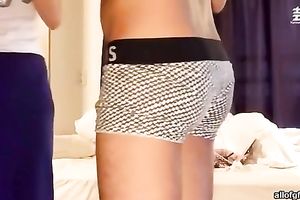 My recent Japanese girlfriend adores my carnal kisses