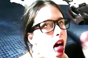 My lusty girlfriend pleases me with oral stimulation another time and afresh