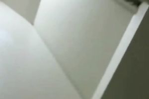 Amateur charming dark head stands on knees to win some facial ejaculation