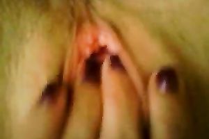 Nice arousing closeup vid of my own girl tickling her soaking twat