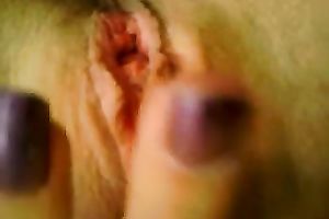 Nice arousing closeup vid of my own girl tickling her soaking twat