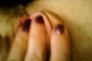 Nice arousing closeup vid of my own girl tickling her soaking twat