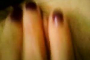 Nice arousing closeup vid of my own girl tickling her soaking twat