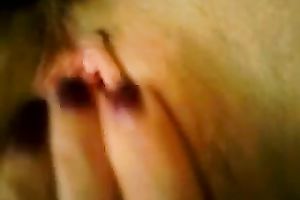 Nice arousing closeup vid of my own girl tickling her soaking twat