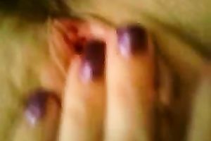Nice arousing closeup vid of my own girl tickling her soaking twat