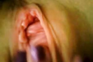 Nice arousing closeup vid of my own girl tickling her soaking twat