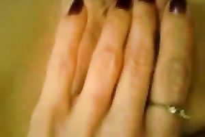 Nice arousing closeup vid of my own girl tickling her soaking twat