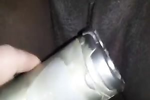 Neighbor's horny dark wifey acquires her coochie hairless shaved by me