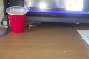 Chubby hilarious web camera big beautiful woman was milking her own giant saggy boobies