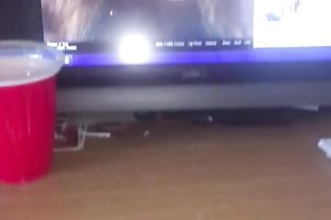 Chubby hilarious web camera big beautiful woman was milking her own giant saggy boobies