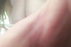 Chubby hilarious web camera big beautiful woman was milking her own giant saggy boobies