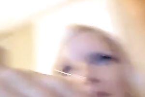 Blue eyed marvelous golden-haired haired hottie provided her own BF with a wonderful BJ