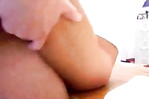 Slutty office housewife undressed her gazoo whilst being drilled missionary on the table