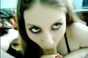 Adorable amateur wife engulfing my rod balls unfathomable like insatiable hooker