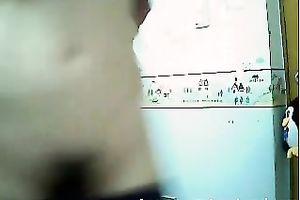Skinny and charming youthful Asian playgirl masturbates