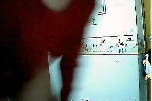 Skinny and charming youthful Asian playgirl masturbates