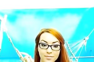 Exclusive gingerhead youthful camgirl with glamorous body