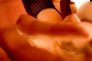 Sextractive light-haired slut enjoys participation in Male+Male+Female 3some