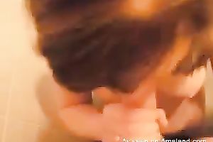 Cute German college hottie gives outstanding head on POV episode