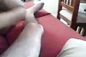 My well-stacked dark brown girlfriend blows my knob and rides it