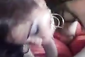 My well-stacked dark brown girlfriend blows my knob and rides it