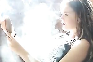 My nasty girlfriend looks hawt smokin' a cigarette