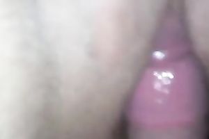 My cheerful guy puts his soaked dong in my large hairless vulva