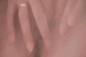 Close up view of my bulky wife's captivating pink rock hard muff