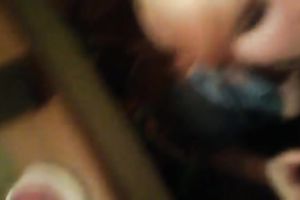 Auburn cute cum hungry cheating wife sucked my friend's lollicock with joy