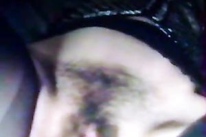 Slutty golden-haired horny white wife implores me to finger fuck her bushy cunt