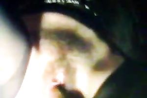 Slutty golden-haired horny white wife implores me to finger fuck her bushy cunt