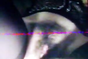 Slutty golden-haired horny white wife implores me to finger fuck her bushy cunt