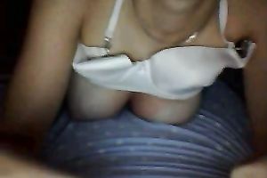 Zealous busty whore rubbed her love button out of taking off her thongs