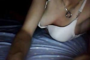 Zealous busty whore rubbed her love button out of taking off her thongs